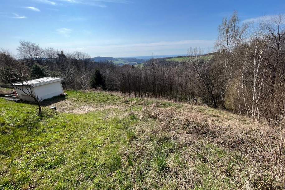 Zwei zusammenhängende Baugrundstücke mit beeindruckendem Weitblick in toller Hanglage, Grund und Boden-kauf, 122.650,€, 2852 Wiener Neustadt(Land)