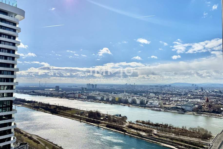 Aussicht, Lage, Lifestyle: DC2 Tower - 34. Etage, Wohnung-miete, 1.600,00,€, 1220 Wien 22., Donaustadt