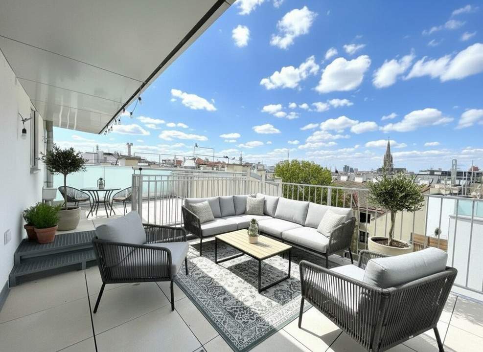 1030! Tolles 3-Zimmer DG mit schöner Terrasse und Traumblick!