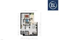 Hofseitige 3-Zimmer-Wohnung mit 14 m² Loggia