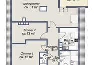 Dachgeschoßwohnung mit Extravaganz und Zentrums- bzw. LKH-Korneuburg-Nähe
