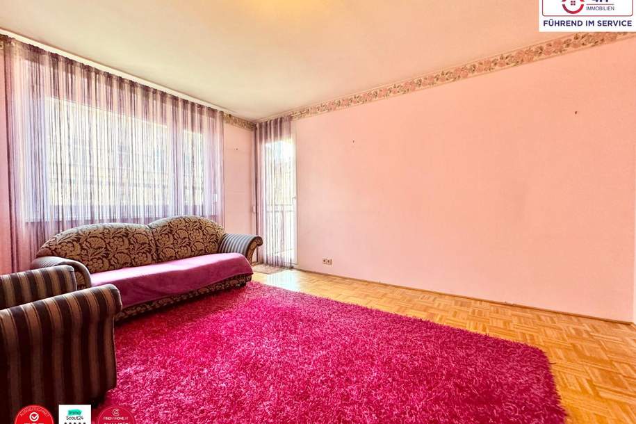 2-Zimmer-Wohnung mit perfekter Raumaufteilung mit Loggia und Parkmöglichkeit, Wohnung-kauf, 299.000,€, 1140 Wien 14., Penzing