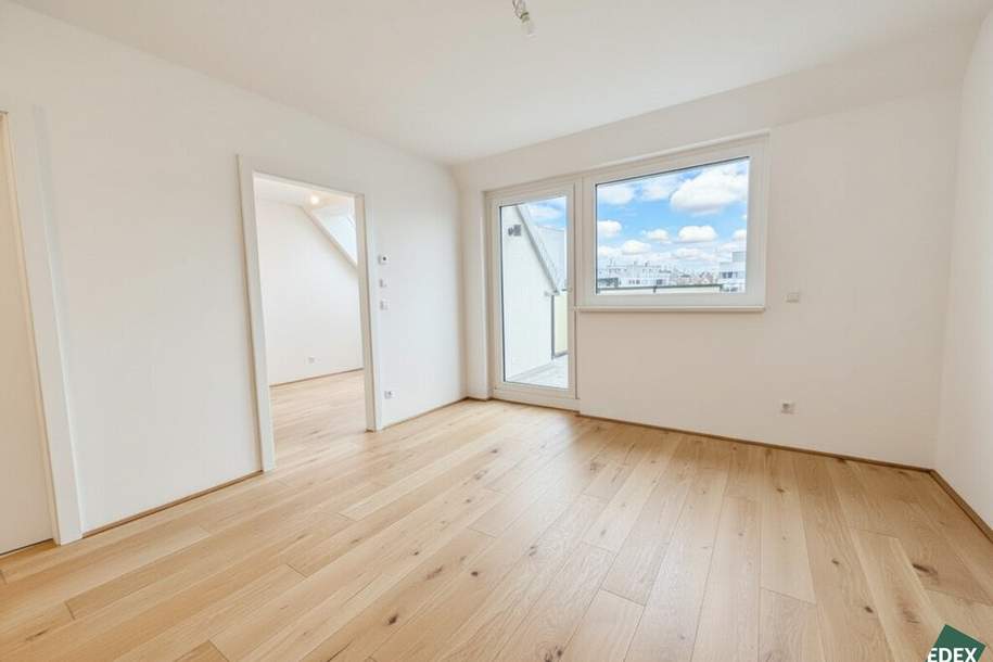 Charmante 2-Zimmer Dachgeschoßwohnung mit Balkon &amp; Terrasse nahe U3 Kendlerstraße, Wohnung-miete, 859,00,€, 1140 Wien 14., Penzing