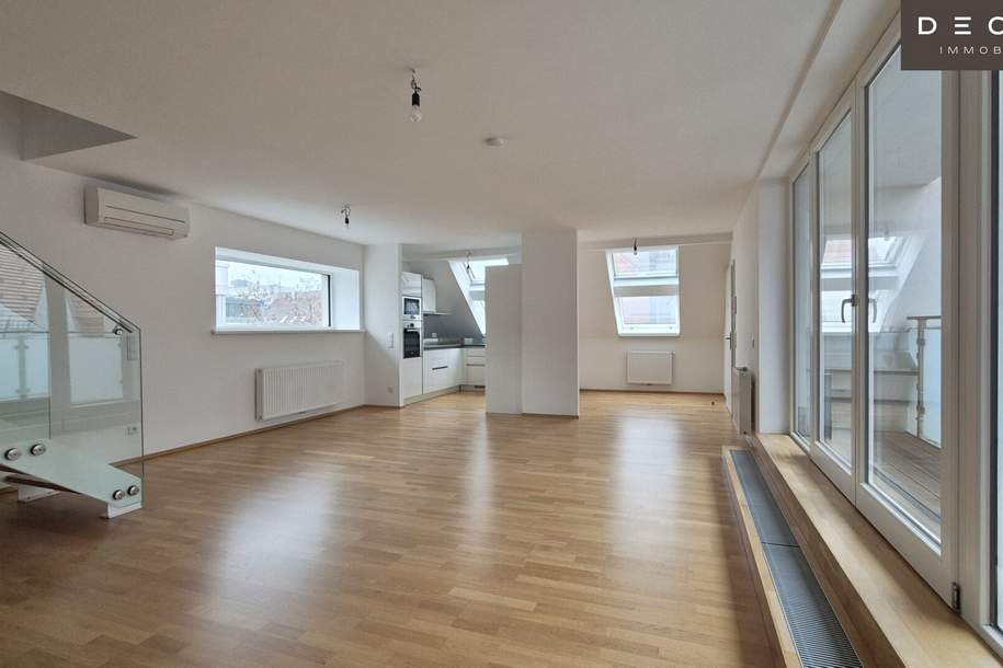 | DACHTERRASSE | AM DONAUKANAL | 4 ZIMMER |, Wohnung-miete, 2.990,00,€, 1020 Wien 2., Leopoldstadt