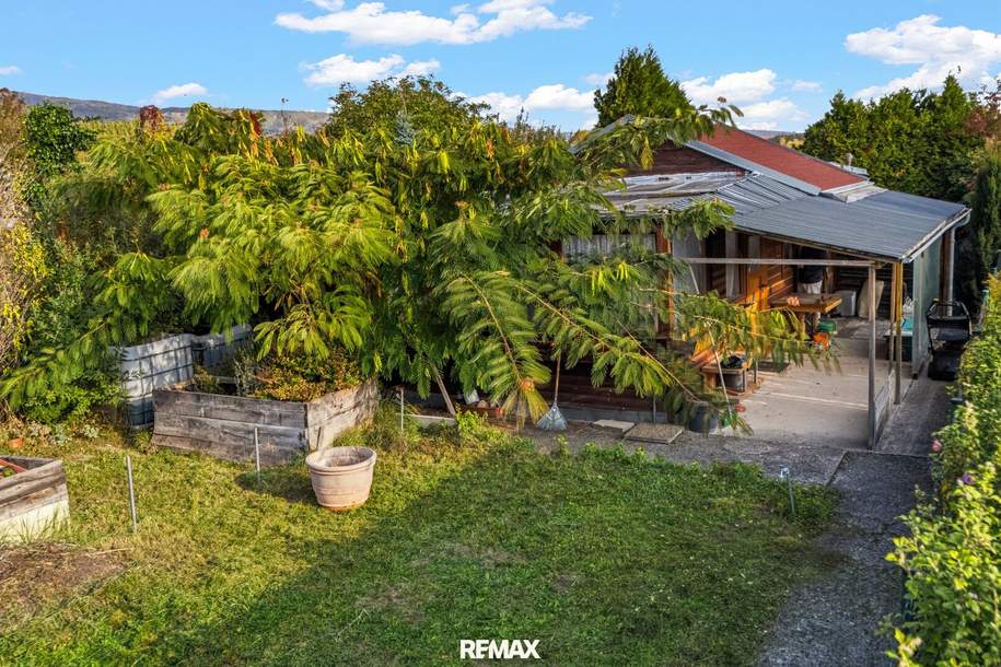 "Gartenparadies am Wiener Neustädter Kanal – 612 m² mit Gartenhaus und Wintergarten!", Haus-kauf, 149.000,€, 2514 Baden