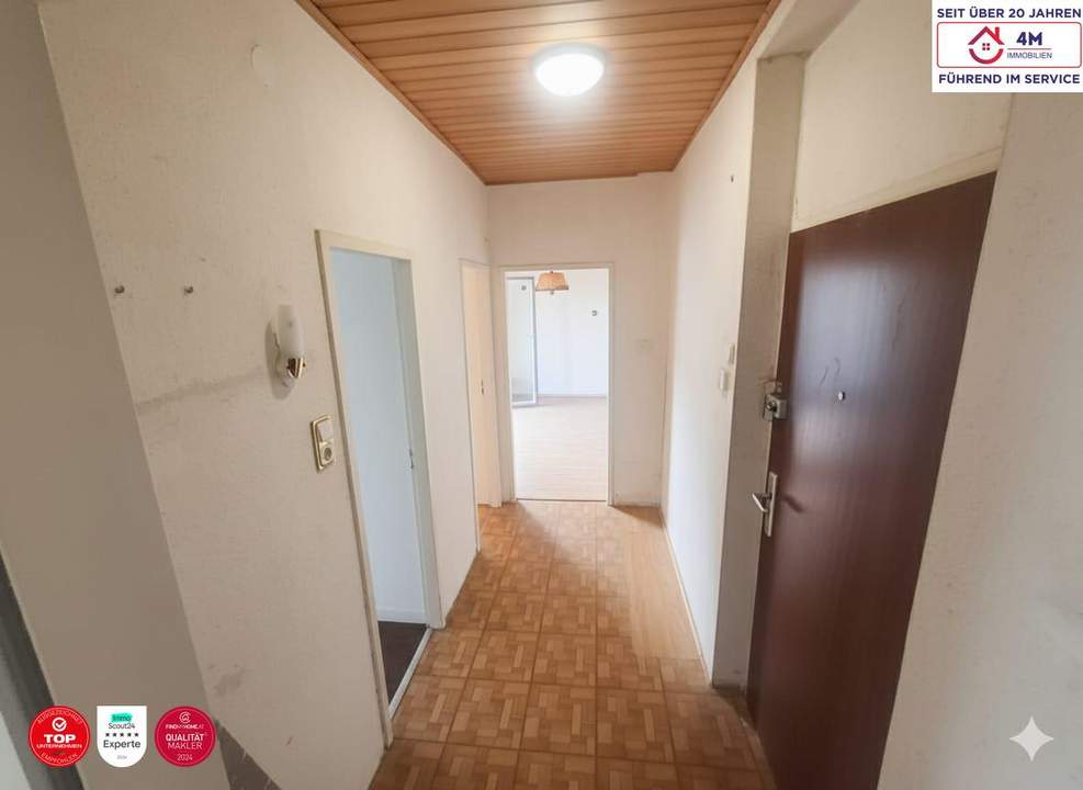 2 Zimmer mit Balkon – ideal für Singles oder Paare