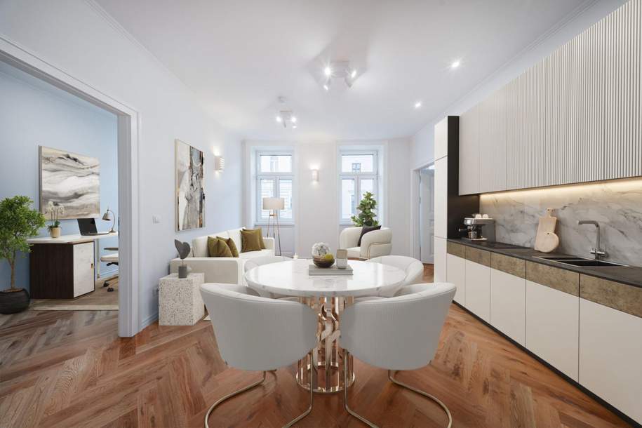Helle 3-Zimmer-Wohnung mit durchdachter Raumaufteilung, Wohnung-kauf, 367.000,€, 1050 Wien 5., Margareten
