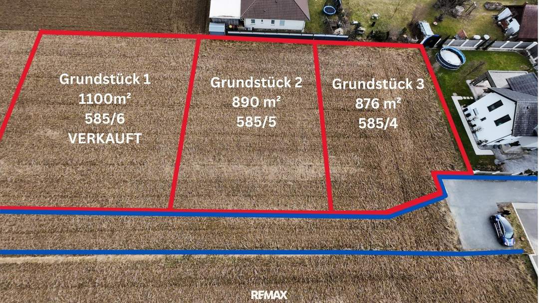 Grundstück Nr 3 mit 876 m² in Top-Lage - Gralla bei Leibnitz zu verkaufen