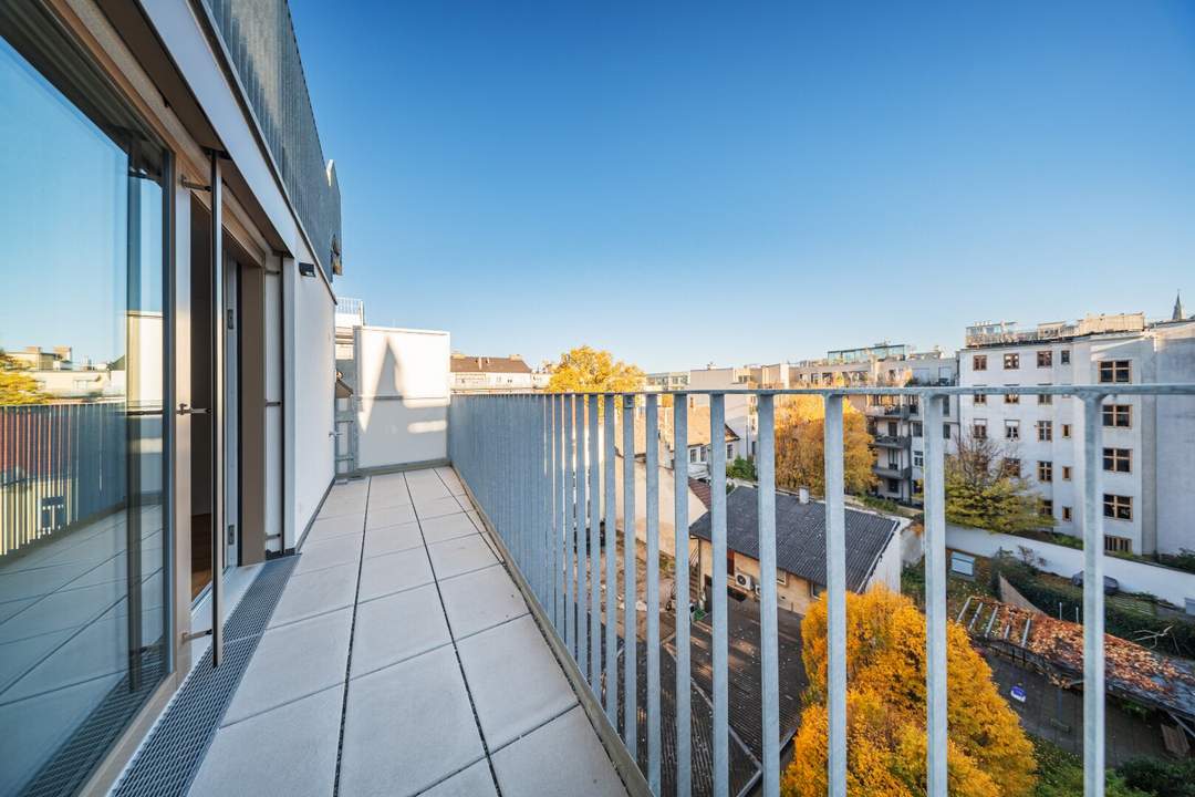 ERSTBEZUG >> helle klimatisierte 2 ZI DG Wohnung mit Weitblick >> Alte Donau, Floridsdorfer Spitz