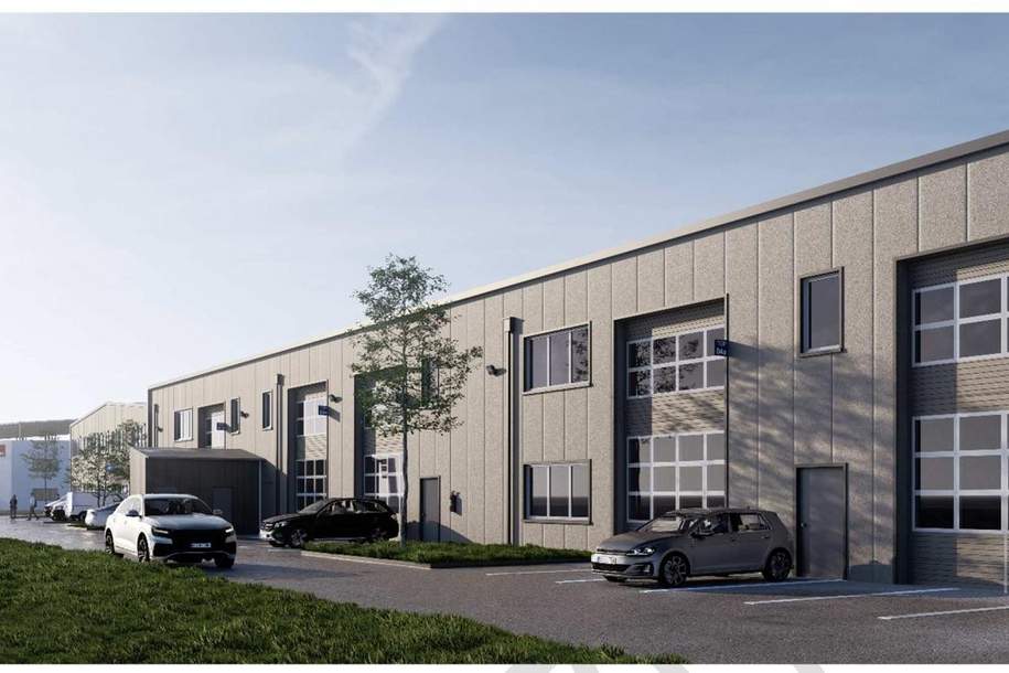 Gewerbeobjekt - Grünwall neu gebaute Kaufhallen 47 m2 bis 197 m2 mit B Widmung AUCH MIETBAR, Gewerbeobjekt-miete, 4052 Linz-Land