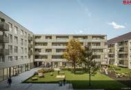 Neubau - Erstbezug, XL-Balkon (18 m²) mit Zugang vom Wohn- u. Schlafzimmer, hochwertige Ausstattung inkl. Deckentemperierung, Fußbodenheizung