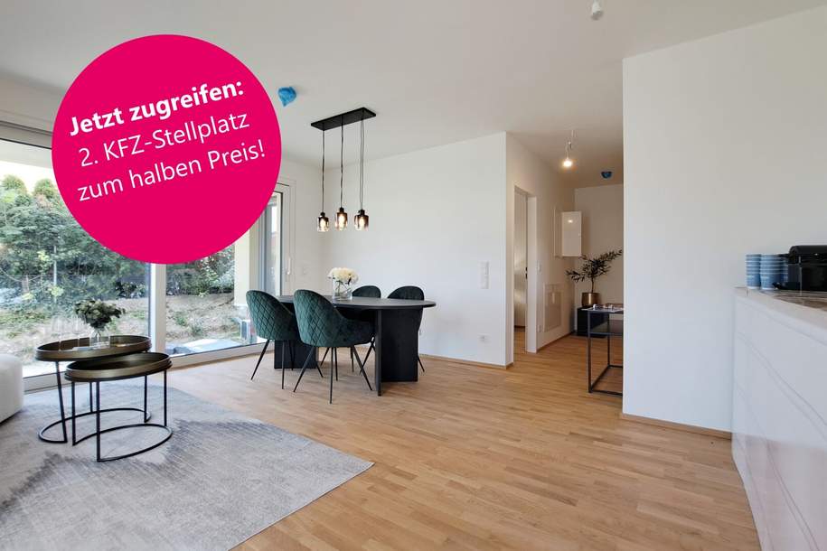 BELLA VITA - Erwerben Sie den zweiten KFZ-Stellplatz mit einem Preisnachlass von 50 %., Wohnung-kauf, 269.900,€, 2700 Wiener Neustadt(Stadt)