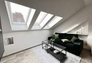 50 m² DG-Studio mit großzügiger 30m² Sonnenterrasse| bezugsfertig &amp; inkl. Möbel | PROVISIONSFREI