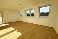 AUGARTEN-NÄHE, ERSTBEZUG, klimatisiertes 52 m2 Dachgeschoss, 2 Zimmer, Komplettküche, Duschbad, Parketten, Brigittenauer Lände