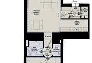 Modern & zentral: 2-Zimmer-Wohnung mit Freifläche (Erstbezug)