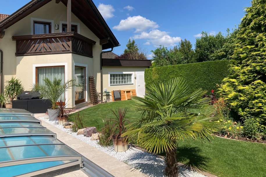 Gepflegtes Einfamilienhaus mit Pool und Wohlfühlgarten in ruhiger Lage von Tulln, Haus-kauf, 739.000,€, 3430 Tulln
