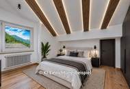 Dachgeschosswohnung an der Skipiste mit Kaiserblick