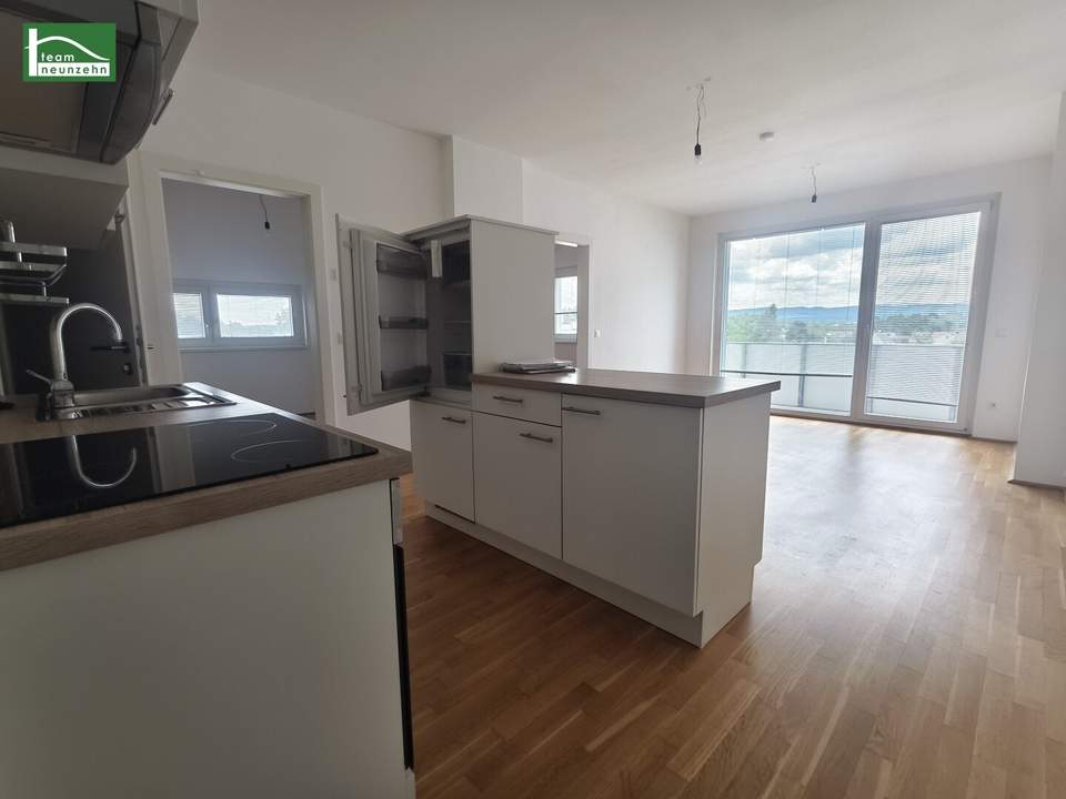 Lichtdurchflutete Wohnung mit tollem Ausblick - Neubau - inkl Einbauküche
