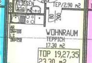 MEISELSTRASSE, HOFRUHELAGE, sonnige 23 m2 Neubau, Einzelwohnraum, Kochnische, Duschbad, 2. Liftstock, U3-Nähe