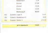 Sehr gepflegte Eigentumswohnung mit sonnigem großen 215m² Garten zur Eigennutzung