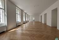 Erstbezug nach Sanierung – Repräsentatives Altbau-Büro nahe Rathaus mit Terrasse