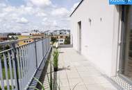 Traumhafte Dachgeschoßwohnung mit faszinierendem Panoramablick auf die Skyline.