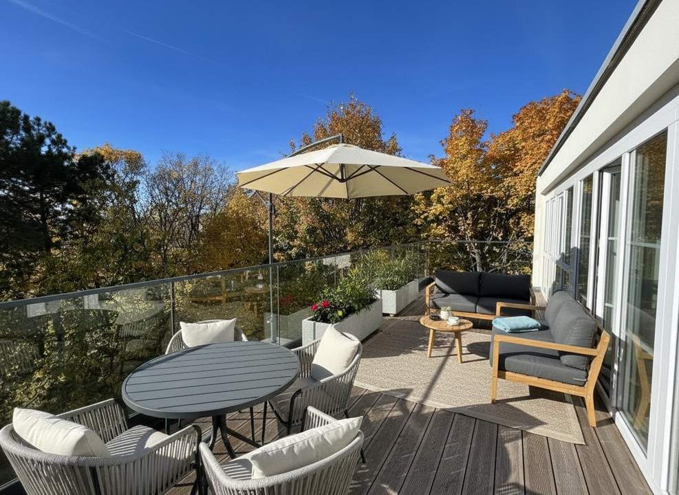 1190! Sonniges 4-Zimmer Eigentum mit 3 Terrassen, Galerie und Tiefgaragenplatz! ERSTBEZUG NACH SANIERUNG!