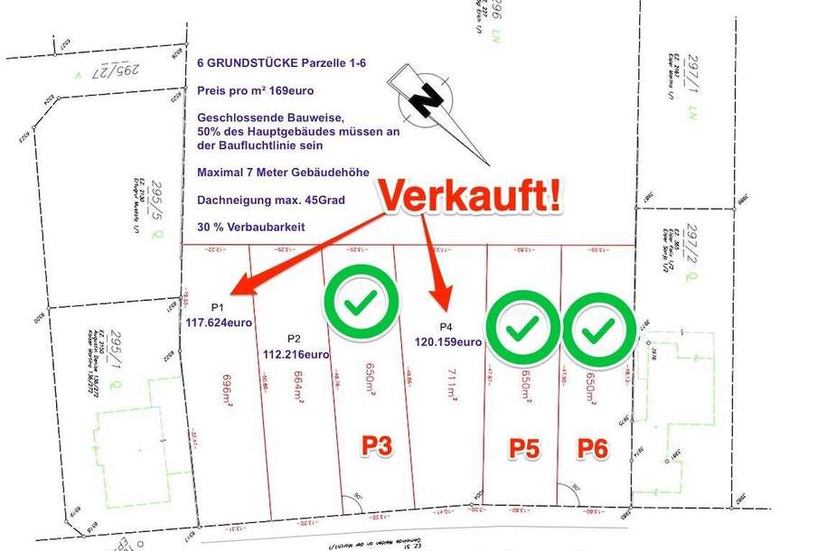 SONNIG GELEGENE GRUNDSTÜCKE IN RUHELAGE - OBERWEIDEN, Grund und Boden-kauf, 88.000,€, 2295 Gänserndorf
