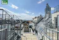 Klimatisierte Maisonette mit Weitblick-Dachterrasse in top Lage nahe U6, Millennium City und Donau!