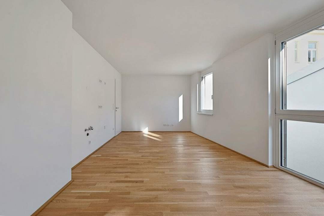 NEU >> moderne 2-Zimmer Vorsorge-Wohnung mit hofseitigem Südwest Balkon >> Nähe Alte Donau, Bahnhof Floridsdorf