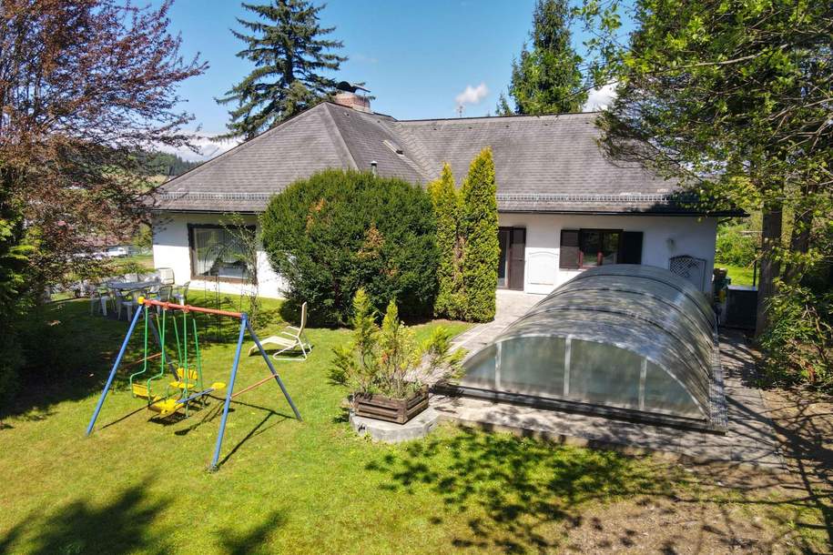 Beeindruckender Bungalow mit großem Garten und Pool mit Sanierungsbedarf, Haus-kauf, 439.000,€, 8071 Graz-Umgebung