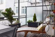 Balkon-Altbauwohnung 3 Zi und 21m² Balkon in Hofruhelage