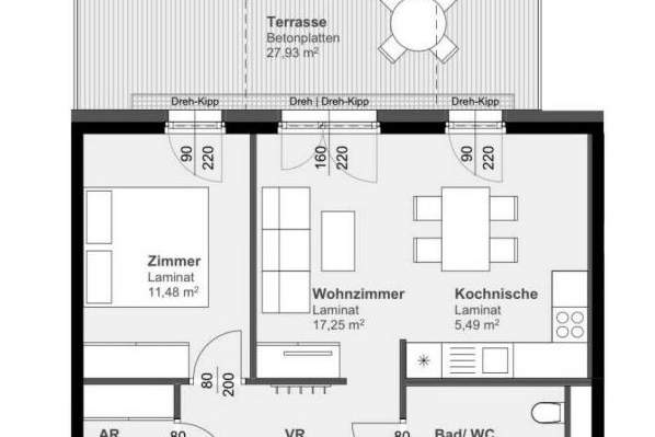 Stillvolle 2-Zimmer-Wohnung im Erdgeschoss, Wohnung-miete, 636,28,€, 8020 Graz(Stadt)