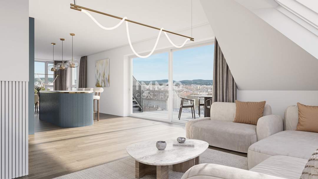 Sky Living - 4 Zimmer Dachgeschoss mit exklusiver Terrasse: U6 Burggasse