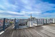 Exklusive 130 m² Dachgeschosswohnung mit Terrasse, Dachterrasse und atemberaubendem Blick auf den Stephansdom