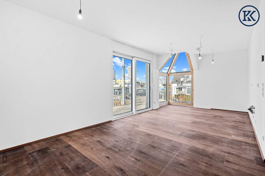 Luftiges Dachgeschoss-Refugium: Atemberaubende 2-Zimmer-Wohnung mit beeindruckender Freifläche, Wohnung-kauf, 444.000,€, 1220 Wien 22., Donaustadt