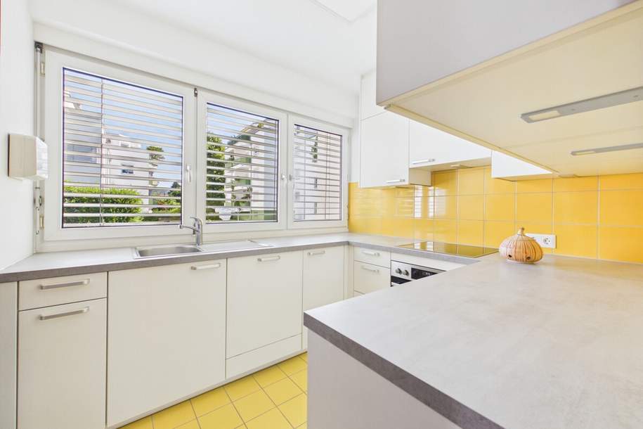 Stilvoller Wohnraum für die ganze Familie – 4-Zimmer-Erdgeschosswohnung mit Westterrasse &amp; Tiefgarage in Waidmannsdorf, Wohnung-kauf, 349.000,€, 9020 Klagenfurt(Stadt)