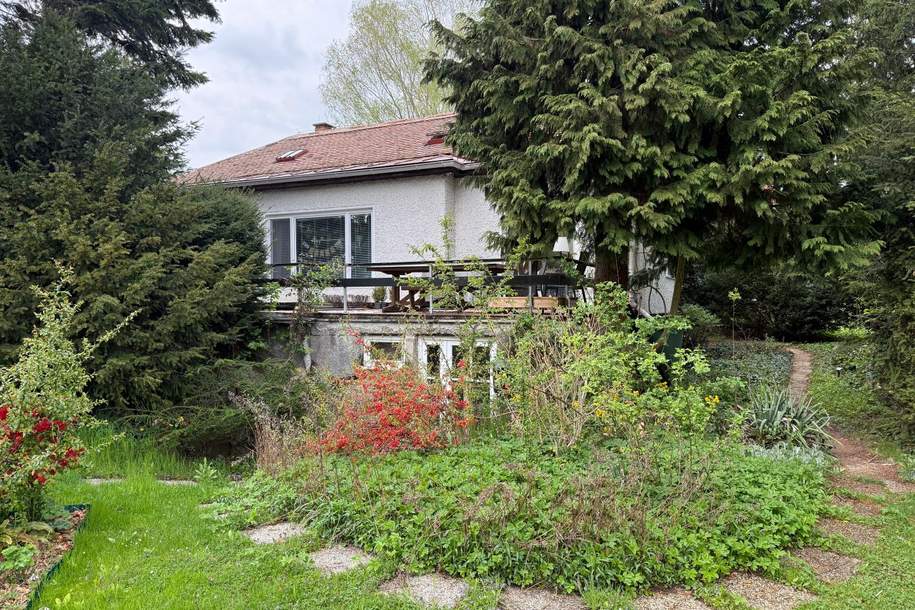TEILUNTERKELLERTER BUNGALOW MIT POOL UND SCHÖNEM GRÜNBLICK, Haus-miete, 2.128,50,€, 2381 Mödling