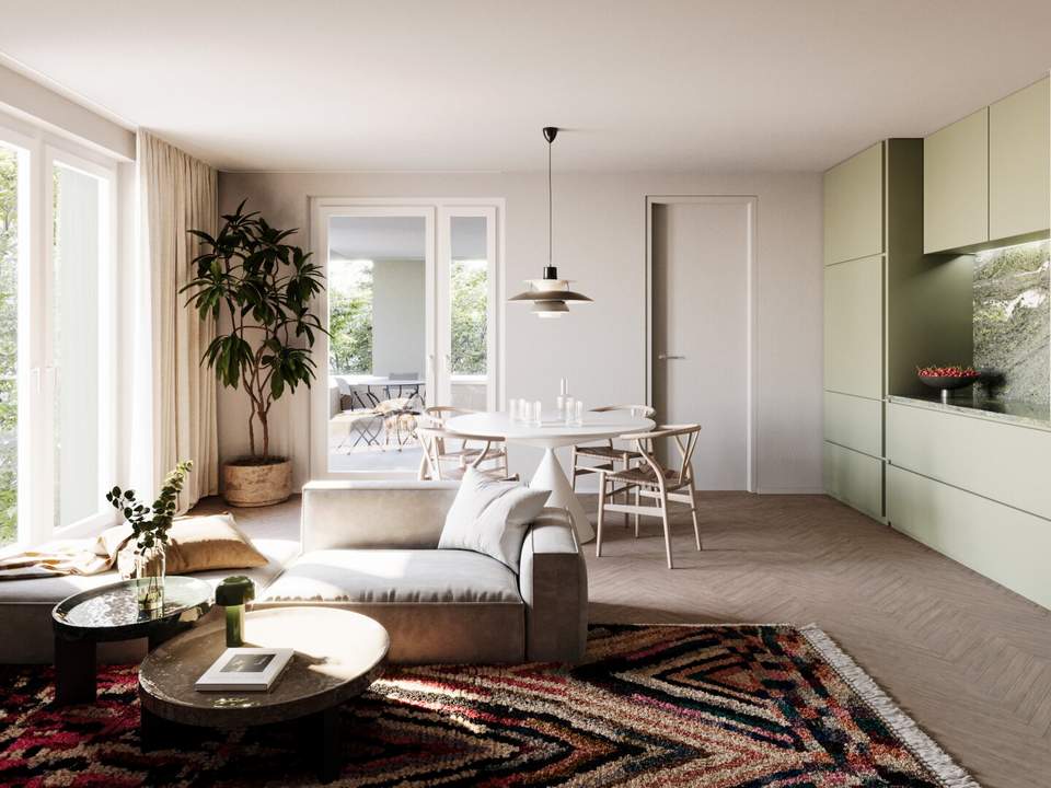 Graz-Geidorf: Perfektion im 5. Obergeschoss! Exklusiver 97 m² Traumgrundriss mit Groß-Loggia, Fischgrätparkett & Fußbodenkühlung | Provisionsfrei