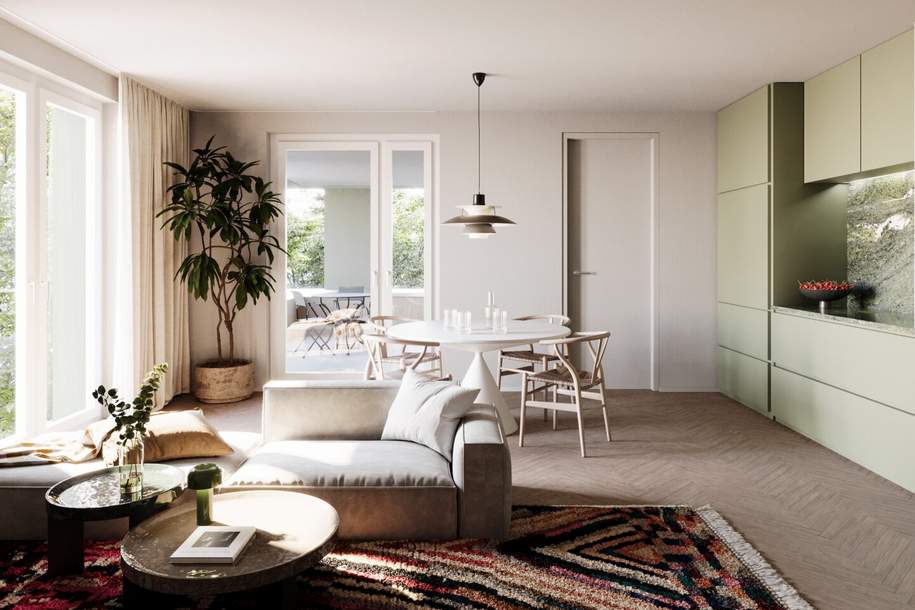 Graz-Geidorf: Perfektion im 5. Obergeschoss! Exklusiver 97 m² Traumgrundriss mit Groß-Loggia, Fischgrätparkett & Fußbodenkühlung | Provisionsfrei, Wohnung-kauf, 799.700,€, 8010 Graz(Stadt)
