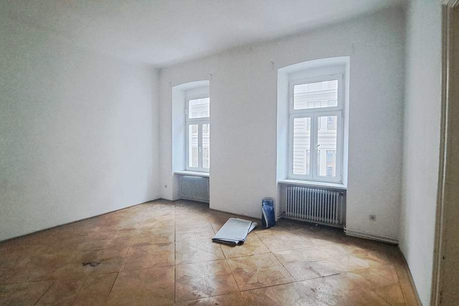 Unsanierte Wohnung mit großem Gestaltungspotenzial in der Leibenfrostgasse, Wohnung-kauf, 375.000,€, 1040 Wien 4., Wieden