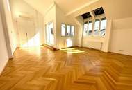 BÖRSE-NÄHE, klimatisiertes 98 m2 Dachgeschoss mit 9 m2 Terrasse, 3 Zimmer, Extraküche, 2 Bäder, Gonzagagasse