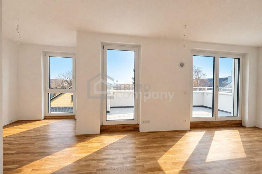 Moderne 2-Zimmer-Neubauwohnung mit Balkon &amp; Klimaanlage in Grünruhelage – Nähe Mühlwasser | 1220 Wien, Wohnung-kauf, 341.040,€, 1220 Wien 22., Donaustadt