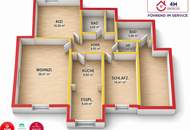 Viel Platz und hoher Wohnkomfort: 3-Zimmer-Wohnung mit zwei Bädern und Parkplatz