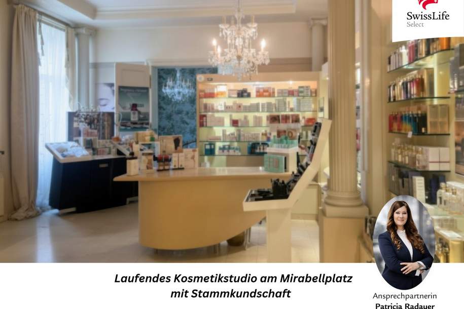Seit Jahren geschätzt - Kosmetikinstitution in bester Altstadtlage bereit für die nächste Handschrift, Gewerbeobjekt-miete, 4.057,00,€, 5020 Salzburg(Stadt)