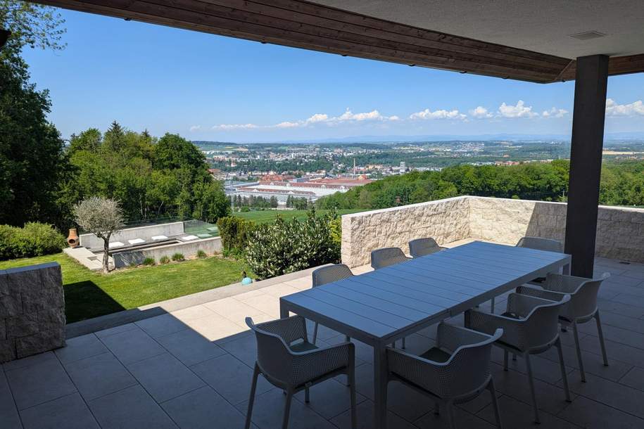 NEUER PREIS! AM PORSCHEBERG – Exklusives Wohnen mit einzigartigem Panoramablick in grüner Ruhelage!, Haus-kauf, 698.000,€, 4400 Steyr-Land