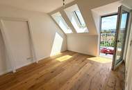 *Summer Special* - Gartenseitige 2 Zi Dachwohnung mit Terrasse und Sauna - Meiselmarkt Nähe