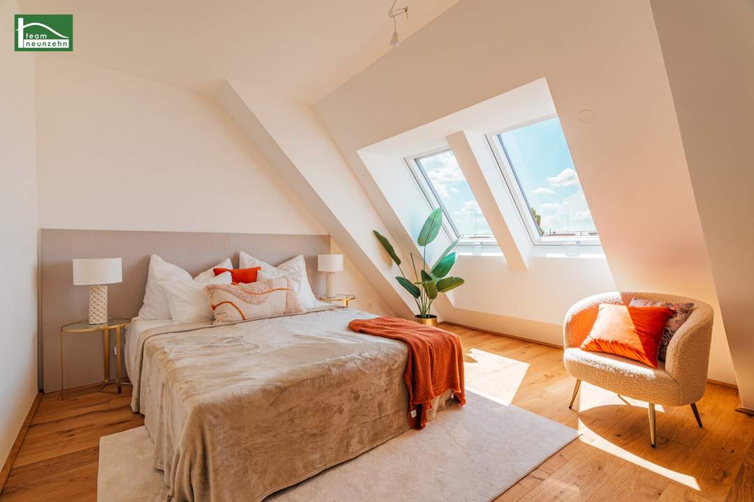 Ein Zuhause über den Dächern – Moderne Dachgeschosswohnung mit 21,80 m² Dachterrasse