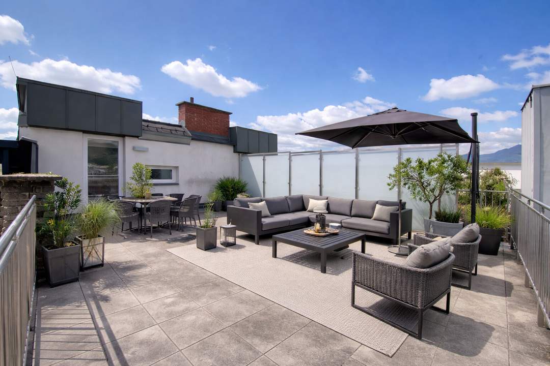 Villach City - Moritschstraße 1: 2-Zi Dachterrassentraum im Zentrum