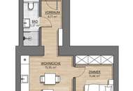 Erstbezug! Kompakte 2 Zimmer Altbauwohnung (Top 8)